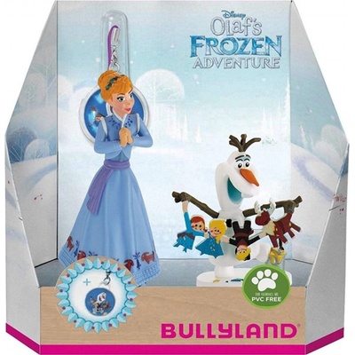 Bullyland Frozen Ledové království Anna a Olaf + přívěšek Frozen sada 3 ks