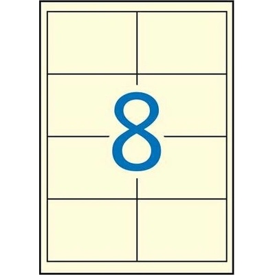 Etikety, 97x67,7 mm, farebné, APLI, krémové, 160 etikiet bal