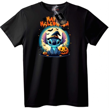 NOONEBRAND Тениска Стич Halloween вещица - XL, Black