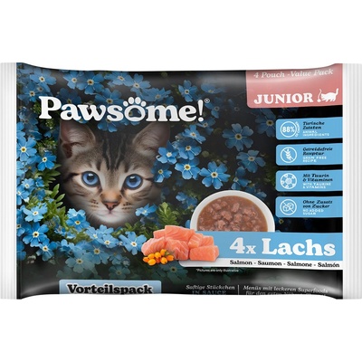 Pawsome Junior losos 8 x 85 g
