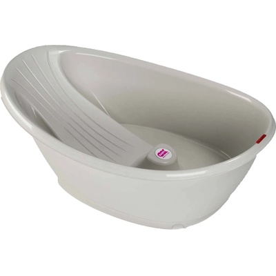 Бебешка вана OK Baby - Бела, 81 cm, светлосива (OKBBE92304GY)