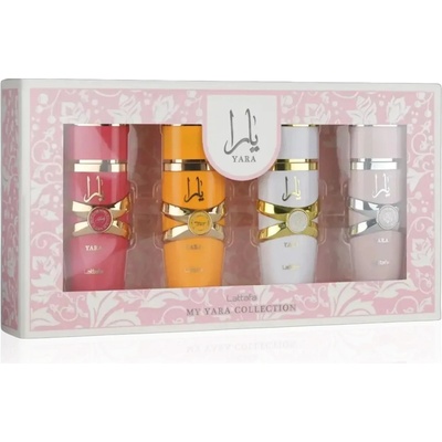 Lattafa Yara EDP 5 ml + Lattafa Yara Candy EDP 5 ml + Lattafa Yara Moi EDP 5 ml + Lattafa Yara Tous EDP 5 ml