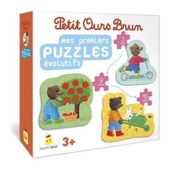 Bayard jeunesse Mes premiers puzzles évolutifs Petit Ours Brun