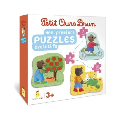 Bayard jeunesse Mes premiers puzzles évolutifs Petit Ours Brun