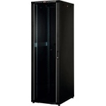 Lande Свободно стоящ комуникационен шкаф Lande CK 36U 19 (600x600 mm), стъклена врата, Черен | LN-CK36U6060-BL-121 (LN-CK36U6060-BL-121)