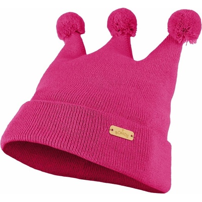 Bontis dětská čepice korunka tmavě růžová