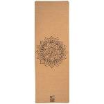 Sharp shape Cork travel yoga mat mandala