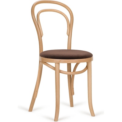 Paged Classic A-1880 Seat Uph Back Wood buk morený / látka kat. 1