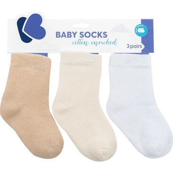 KikkaBoo Бебешки чорапи KikkaBoo - Памучни, 1-2 години, бежови (31110020087)