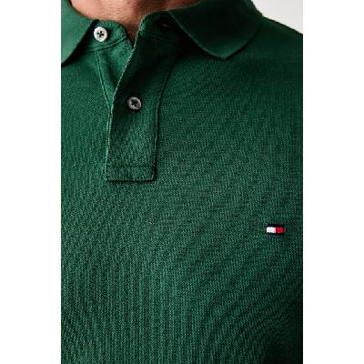 Tommy Hilfiger тениска с яка мъжка от памук с еластан (MW0MW17770.)