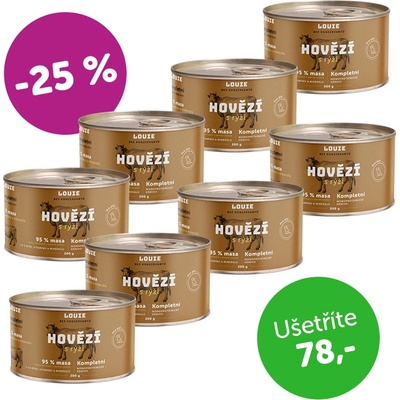Louie Hovězí s rýží 8 x 200 g