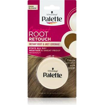 Schwarzkopf Palette Compact Root Retouch коректор за новоизрастнала и сива коса с пудра ефект цвят Dark Blonde 3 гр