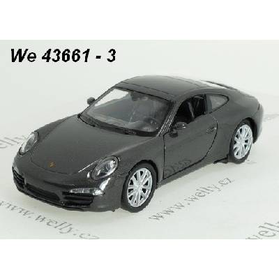 Welly Carrera Porsche 911 991 S grey code 43661 modely aut 1:34