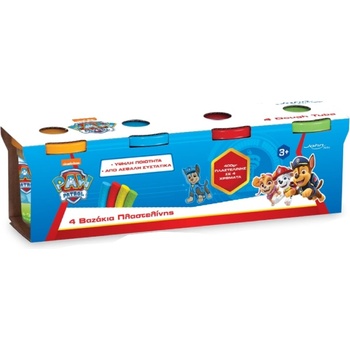 John Hellas Paw Patrol Plasteline 4 Dough s Set 400gr (03978pm)