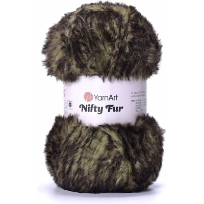 Pletací příze YarnArt NIFTY FUR 8405 světle hnědá, chlupatá, efektní, 100g/80m