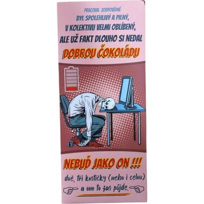 Jamira Mléčná tabulková Nebuď jako on !!! 100 g