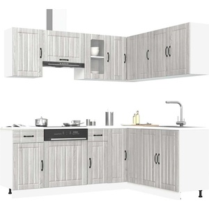 vidaXL Комплект кухненски шкафове от 11 части Kalmar, инженерно дърво (3314947)