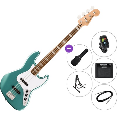 Squier Affinity Series Active Jazz Bass LRL SET 2 Mystic Sea Foam Green Електрическа бас китара
