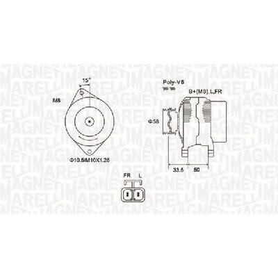 Alternátor MAGNETI MARELLI 063732020010