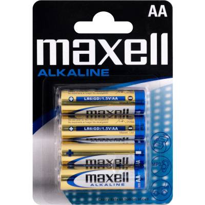 Алкална батерия maxell lr-6 /4 бр. в опаковка/ 1.5v (ml-ba-lr6)