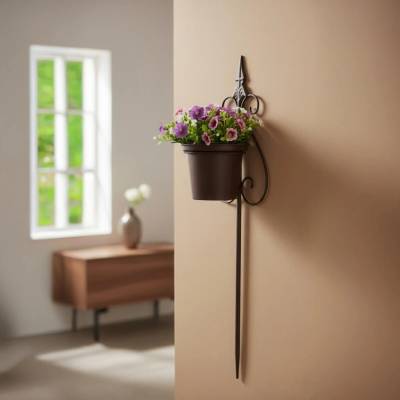 VK Kovový závesný držiak na kvetináč š 20 × v 72 cm