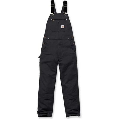 Carhartt Relaxed Fit duck bib overall black