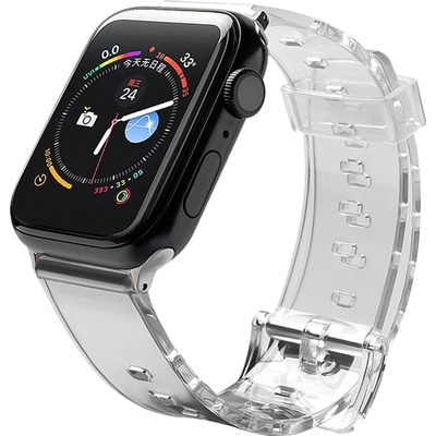 HQWear Резервна силиконова каишка HQWear за Apple Watch 6/5/4/3/2/SE(40mm/38mm), Черен (5907769332777)