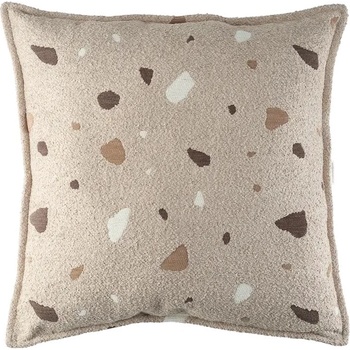Wigiwama Светлокафява детска възглавница за диван от букле и шенила Terrazzo Block - Wigiwama (W598987)