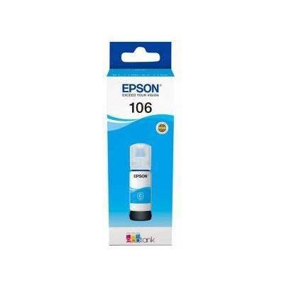 Epson Бутилка с мастило EPSON 106 EcoTank Photo, за L7160 и L7180, Cyan, C13T00R240
