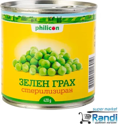 Philicon Зелен грах Philicon 420гр