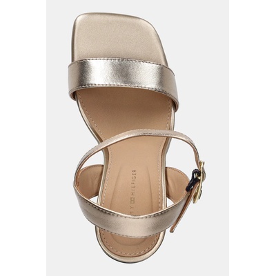 Tommy Hilfiger Кожени сандали Tommy Hilfiger HIGH HEEL GOLDEN LEATHER SANDAL (FW0FW08674)