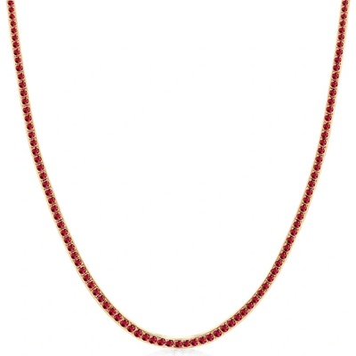 SAVICKI Тенис колие Luminy 3, 0 мм: злато, рубини