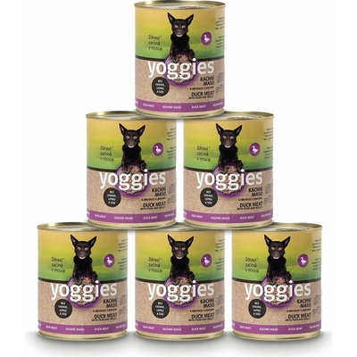 Yoggies Adult Kačacie mäso s hruškou a pšenom 6 x 800 g