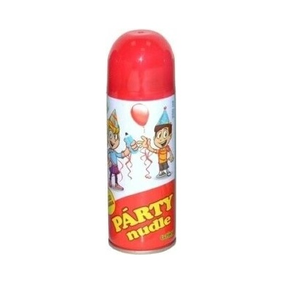 Párty nudle v spreji 250 ml červená
