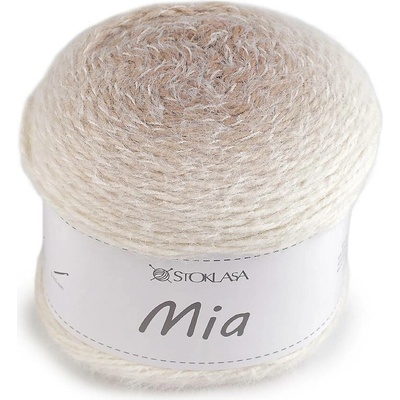 Pletací příze Mia 200 g Varianta: 1 béžovobílá, Balení: 1 ks 62309/162081/289857