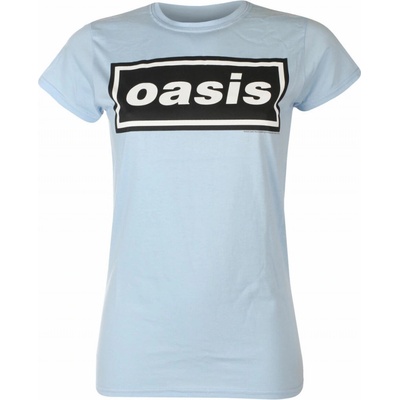 nnm Oasis Tričko metal Decca Logo Sky Blue Čierna