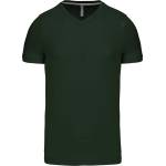 Kariban v-neck k357 / Мъжка тениска с къс ръкав - горско зелено xl (20k35707404)