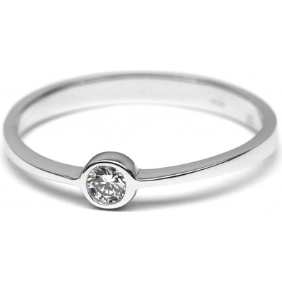 Klenoty Budín Luxusní diamantový zásnubní prsten s diamantem libovolná J 28296 17