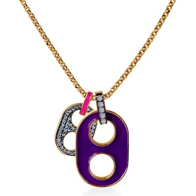 Savicki Náhrdelník pozlátené striebro, zirkón B-N-N0481-00584-925-Z