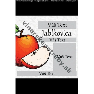 Etiketa jablkovica vz1