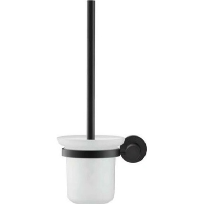 Duravit D Code WC štětka nástěnná s držákem matné sklo matná černá 0099274600