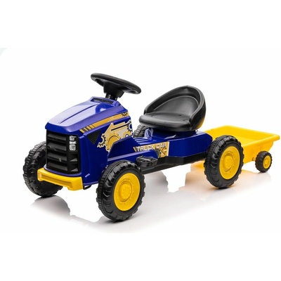 Megacar Šliapací traktor s prívesom G206 modrý