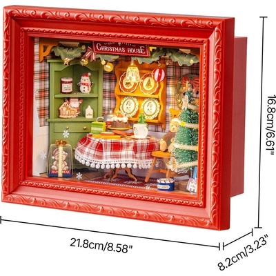 ROBOTIME Rolife DIY 3D dřevěné puzzle Štědrovečerní večeře s LED osvětlením 125 ks