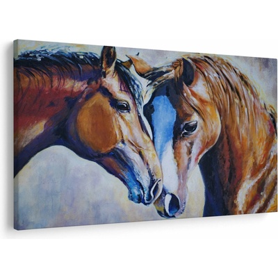 Obraz - Zamilované kone, jednodielne 120x80 cm