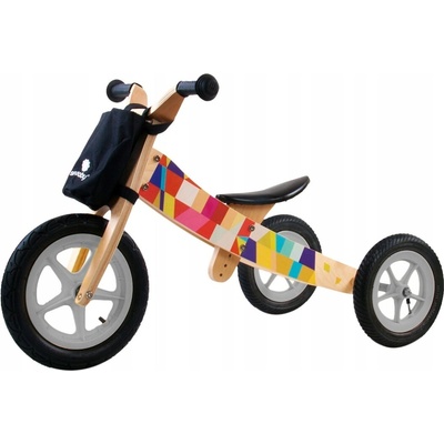 Sun Baby Drevený bicykel 2v1 TWIST MOSAIC