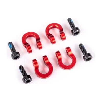 Traxxas D-образни алуминиеви броня червено анодирани (4)