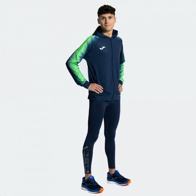 Joma Elite XI Zip-up Hoodie modrá námornícka zelená fluo