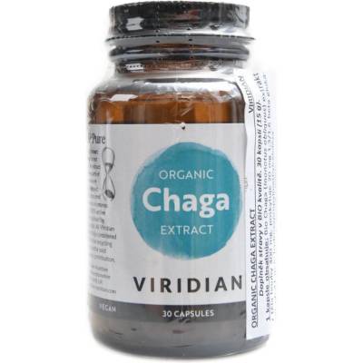 Viridian Chaga Extract 30 kapslí Organic