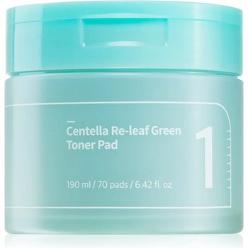 numbuzin No. 1 Centella Re-Leaf Green Toner Pad тонизиращи възглавнички за успокояване на кожата 70 бр