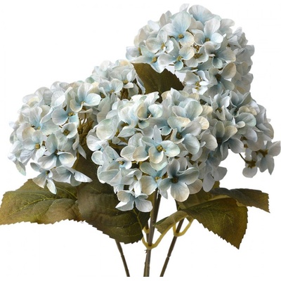 Umělá květina modrá hortenzie – 45 cm